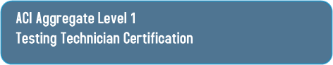 ACI Aggregate Level 1 Testing Technician Certification